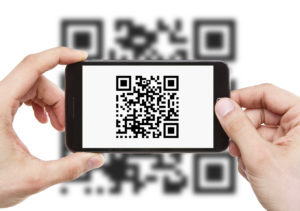 Scanning QR code with smart phone