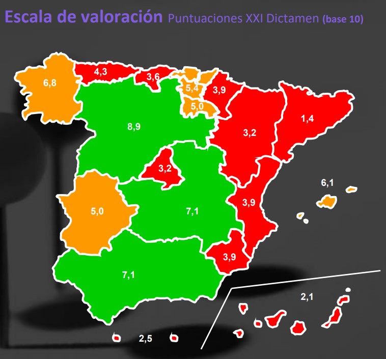 El mapa de la atención a la dependencia en España: Las mejores y las peores CCAA